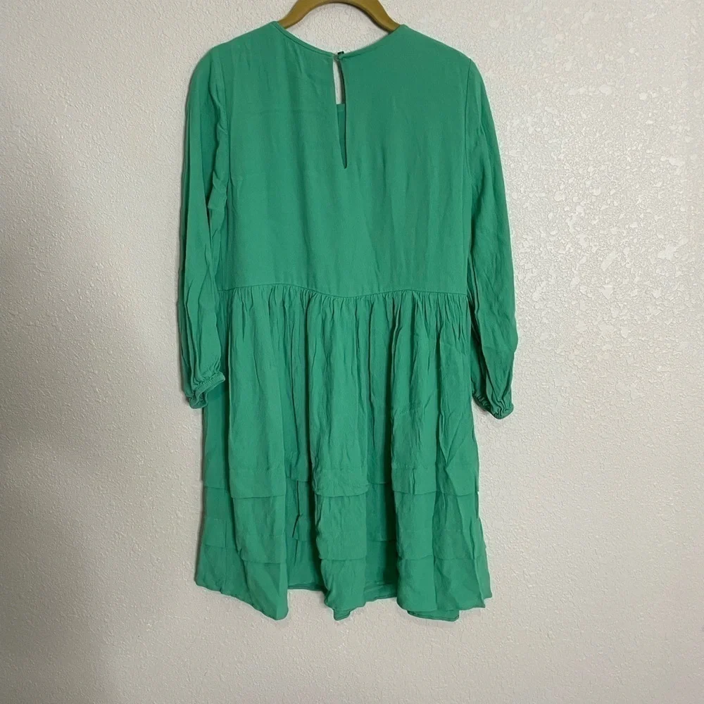 Ann Taylor Green Boho Dress 0
